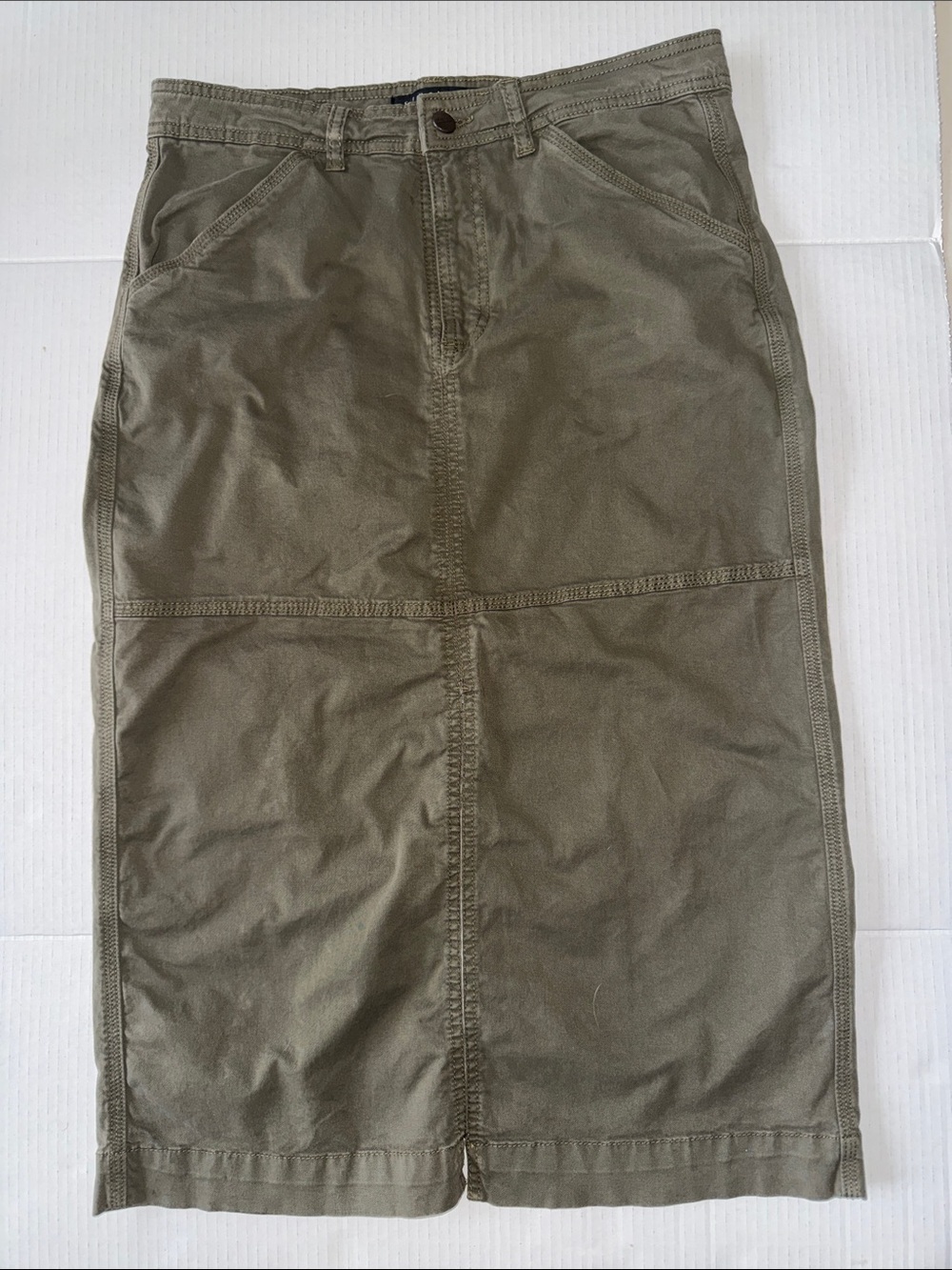 Sanctuary Khaki Green Denim Skirt Sz 29